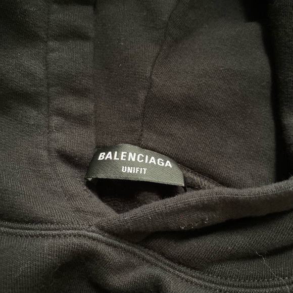 BALENCIAGA oversized black barcode hoodie - authentic - Picture 10 of 10